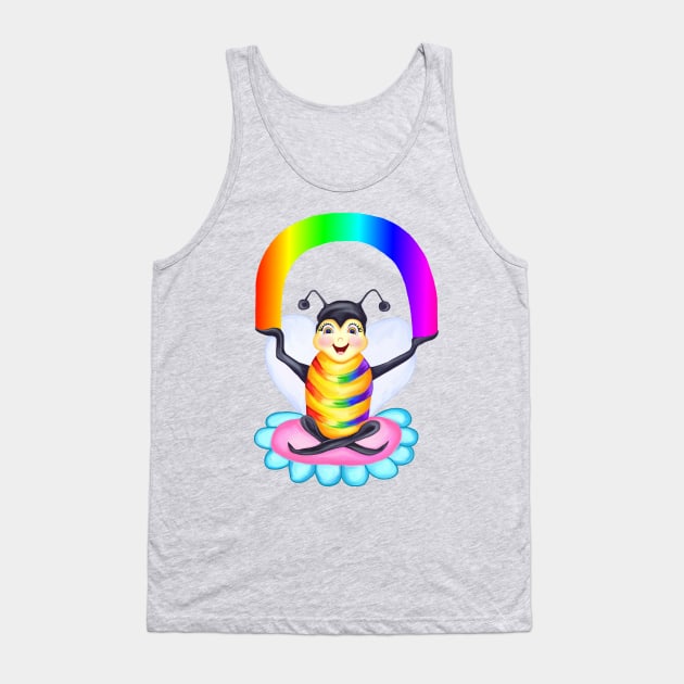 Rainbow Spectrum Bee Tank Top by Art by Deborah Camp